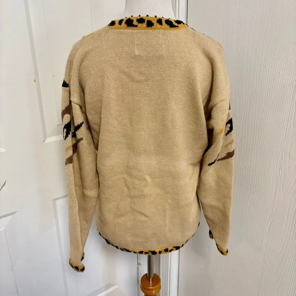 Vintage Storybook Knits Tiger Cardigan G4 - Picture 4 of 6